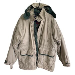 Vintage 90's Bugle Boy Outerwear Winter Coat Hood Jacket  Size Large Mens